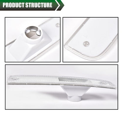 Solid Spare Fit For 97-01 Jeep Cherokee XJ Clear Bumper Lights + Signal Corner Turn Lamps