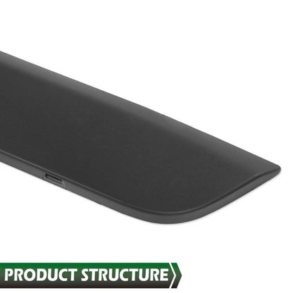 Solid Spare Fit For 2019-2022 Toyota RAV4 Black Molding Tailgate Liftgate Finish Trim
