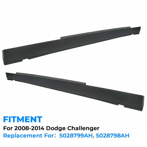Solid Spare Rocker Panel For Dodge Challenger 08-14 Door Exterior Side Molding Body Trim