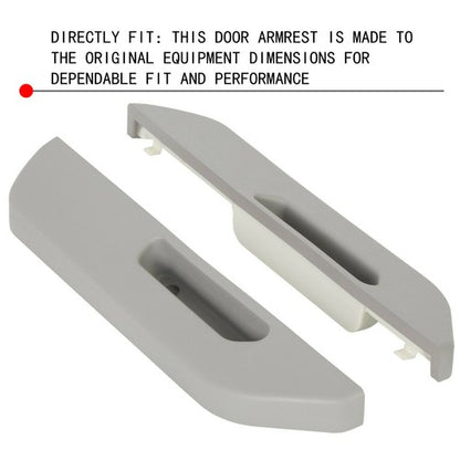 Solid Spare Front Left&Right Door Armrest for Chevy GMC C/K 1500 2500 3500 1988-1994 90 Gray