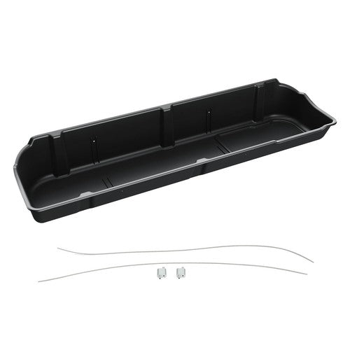 Solid Spare Underseat Storage Box Black For 09-14 Ford F-150 Super Crew Cab w/o Subwoofer