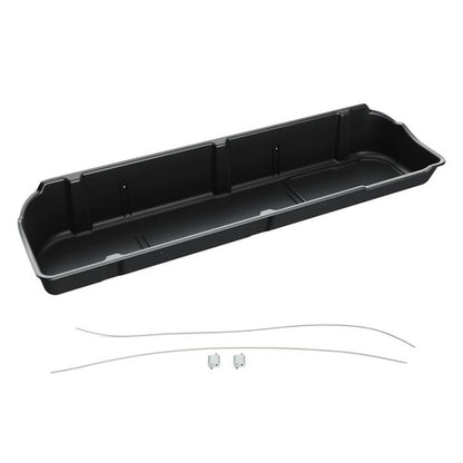 Solid Spare Underseat Storage Box Black For 09-14 Ford F-150 Super Crew Cab w/o Subwoofer