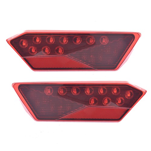 Solid Spare Nice Red LED Tail lights For Polaris RZR 1000 Tubro Pair XP 900 900s Platics USA