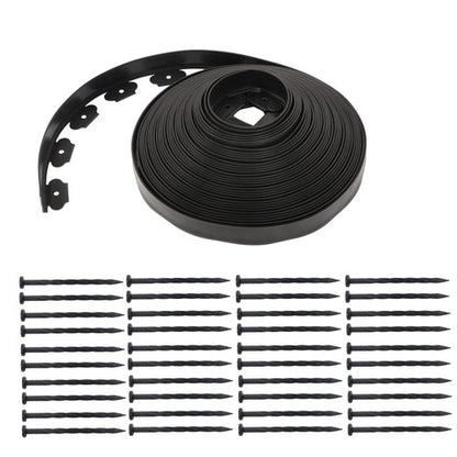 Solid Spare L-shaped Landscape Edging Border Kit 100'1.7"No-Dig Garden Edge Lawn Border New
