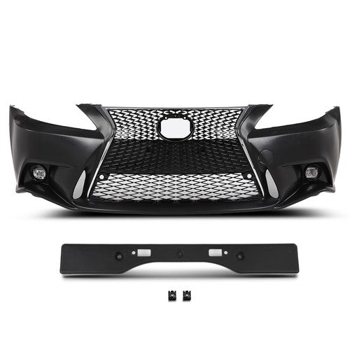Solid Spare Front Bumper Conversion F-Sport Fit For 2006-2013 Lexus IS250 IS350 C 2IS to 3IS