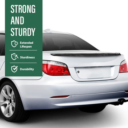 Solid Spare Rear Trunk Spoiler Wing Fit For 2004-2010 BMW 5-Series E60 M5 Style Gloss Black