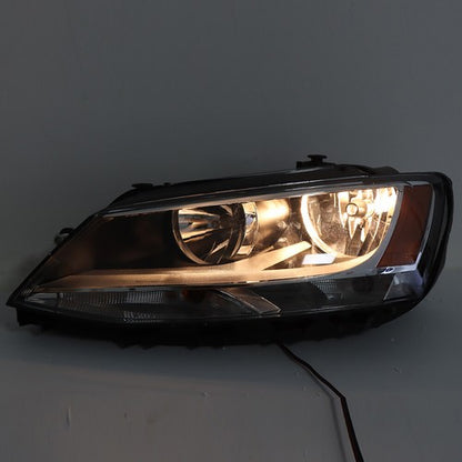 Solid Spare Halogen Clear Lens Headlight Assembly For Volkswagen Jetta 2011-2018 Left Side