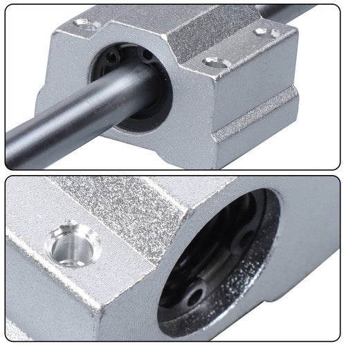 Solid Spare 2 Pcs 850mm Linear Motion Rail Guide with 4 PCS SCS8UU Bearings SK8 Rail Support