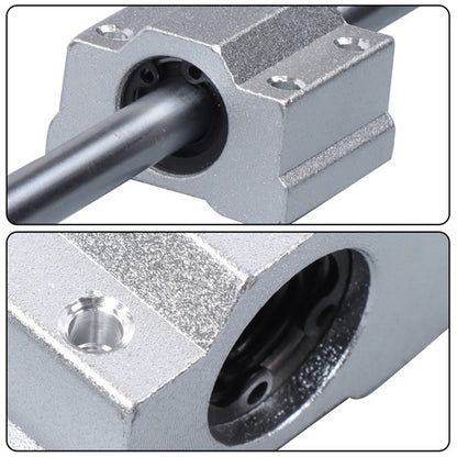 Solid Spare 2 Pcs 850mm Linear Motion Rail Guide with 4 PCS SCS8UU Bearings SK8 Rail Support