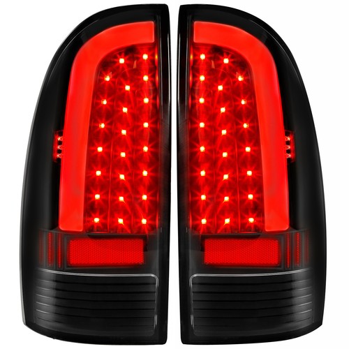 Solid Spare [LED TUBE BAR]FOR 05-15 TOYOTA TACOMA TAIL LIGHT BRAKE PARKING LAMPS BLACK