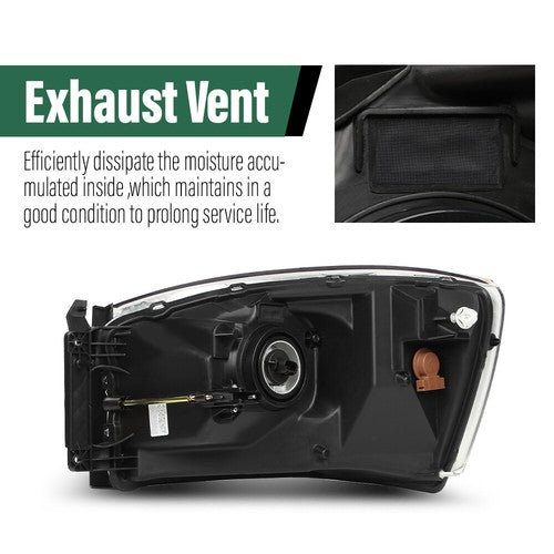 Solid Spare Fit For 07-10 Dodge Ram Truck Front Driving Headlight Lamp Right CH2503180