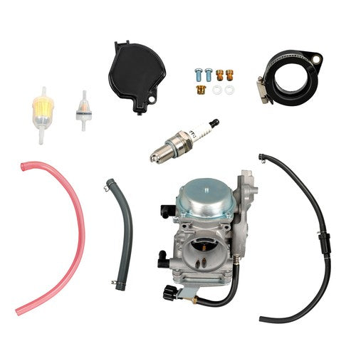 Solid Spare For Kawasaki KEF300A 1995-2000 KEF300B 2000-2003 Carburetor Kit