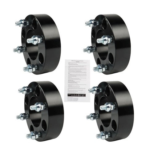 Solid Spare 2002 2003 for Suzuki 500 250 Black 4Pcs Wheel Spacer 4x110 1.5" 74mm M10x1.25