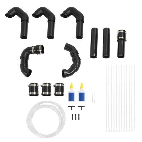 Solid Spare Snorkel Kit For Polaris RZR RZR S 800 2008 2009 2010 Plastic (ABS+PVC) Clamp-on
