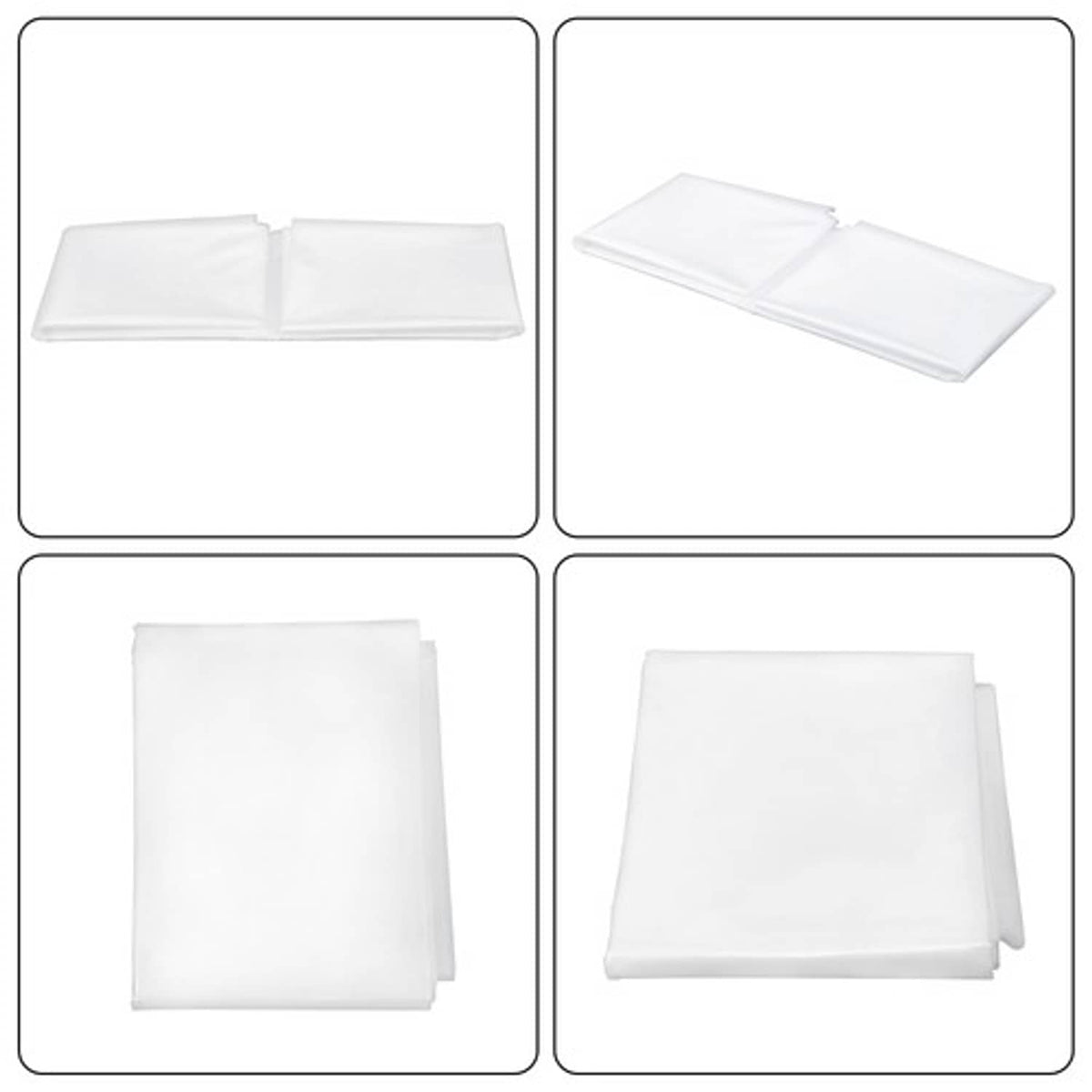 Solid Spare Clear Greenhouse Plastic Sheeting - 6 mil UV Resistant Polyethylene 10 × 15 FT