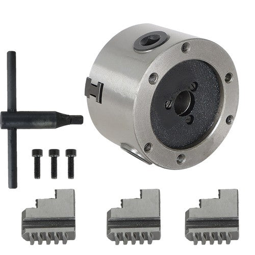 Solid Spare K11-80 Self-centering Lathe Drilling Part 80mm 3 Jaw Lathe Chuck Manual Chuck 3"
