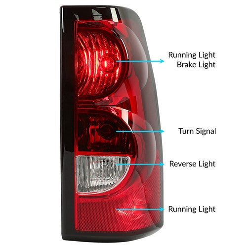 Solid Spare DOT Tail Light Right Side For 2003-2006 Chevrolet Chevy Silverado 1500 2500 RH