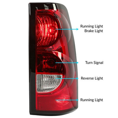 Solid Spare DOT Tail Light Right Side For 2003-2006 Chevrolet Chevy Silverado 1500 2500 RH