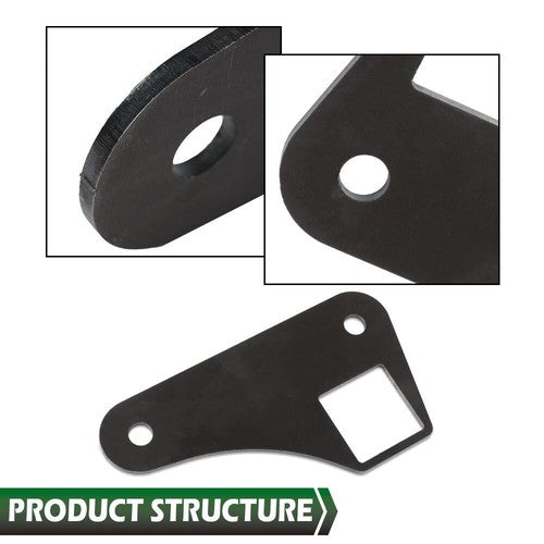 Solid Spare Parallel 4 Link Tabs 2" Square Tubing Air Ride Brackets Ladder Bar Mounting