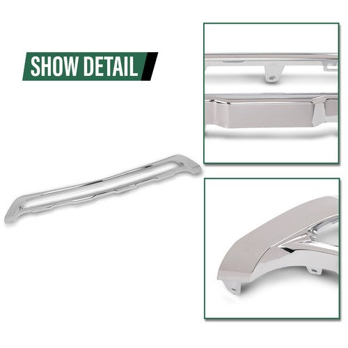 Solid Spare Front Chrome Grille Surround Bumper Cover Fit For 13-15 Mercedes Benz GLK350 250