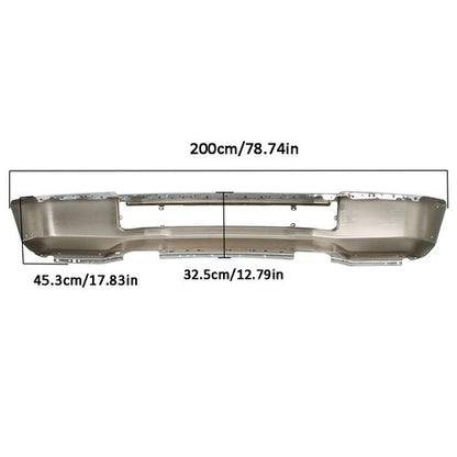 Solid Spare Chrome Steel Front Bumper W/o Fog Light Holes Fit For Ford F250 F350 2020-2022