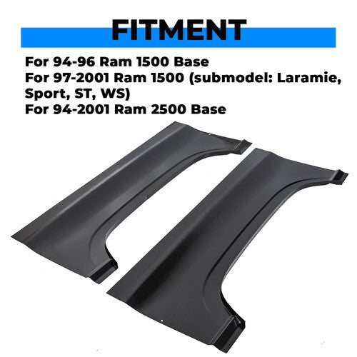 Solid Spare For 1994-2001 Dodge Ram Rear Upper Wheel Arch Repair Panel Sections Both Sides