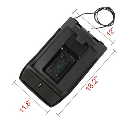 Solid Spare Fit For 01-07 Chevrolet Center Console Lid Wireless Charging Armrest Black