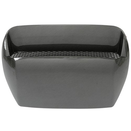 Solid Spare Carbon Fiber Look Air Flow Hood Scoop Bonnet Vent For 2015-2021 Subaru WRX STI
