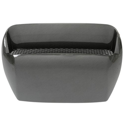 Solid Spare Carbon Fiber Look Air Flow Hood Scoop Bonnet Vent For 2015-2021 Subaru WRX STI