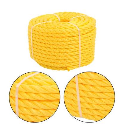 Solid Spare 1/2in x 100 Feet 3 Stranded Orange Yellow Polypropylene Braided Rope
