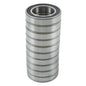 Solid Spare 6009-2RS Deep Groove Ball Bearings 10pcs 45mm Inner Dia 75mm OD 16mm Bore Sealed