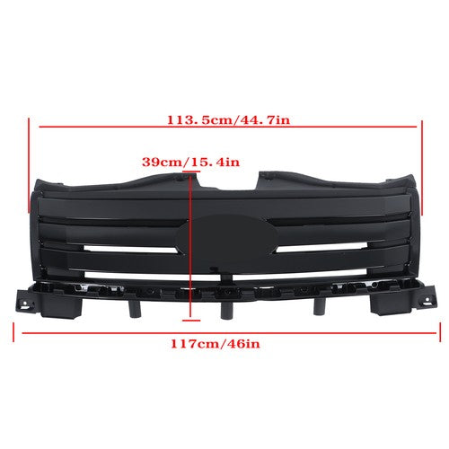 Solid Spare For Ford Edge 2007-2010 Replacement Plastic Front Bumper Upper Complete Grille