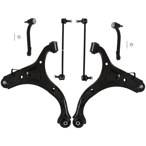 Solid Spare For Hyundai Santa Fe 2010 11-12 Front Lower Control Arms Tierods Sway Bars Kit