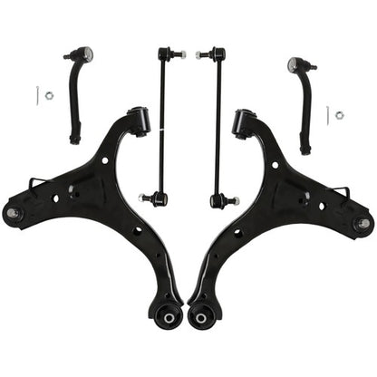 Solid Spare For Hyundai Santa Fe 2010 11-12 Front Lower Control Arms Tierods Sway Bars Kit