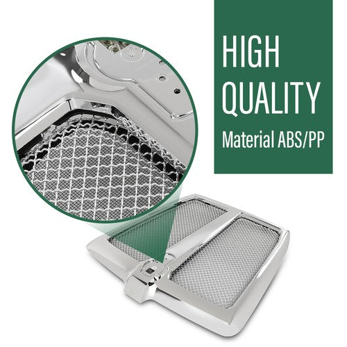 Solid Spare Chrome Grille Assembly with Bug Screen Fit For 2022-2024 Kenworth T680 Next Gen