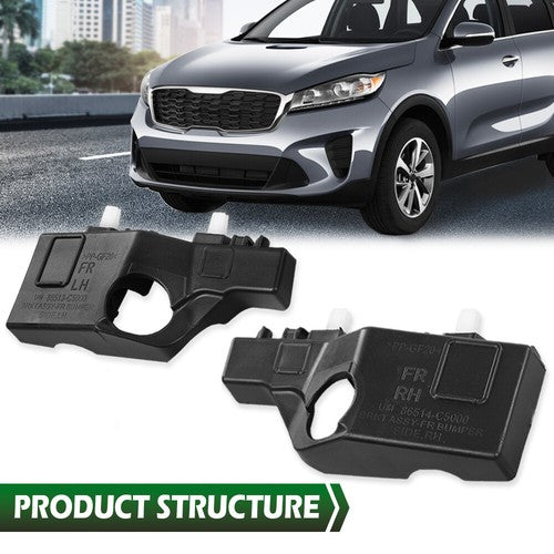 Solid Spare Fit For 2016-2020 Kia Sorento Front Bumper Retainer Bracket Left & Right Side