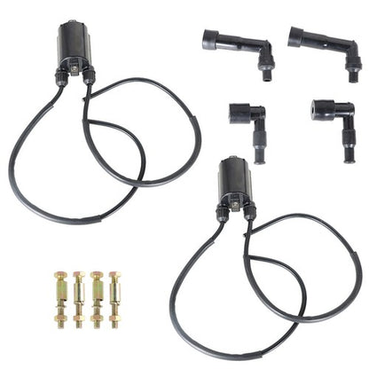 Solid Spare New For Kawasaki Vulcan 1500 1997-2008 Complete Ignition Coil Wire Cap Kit