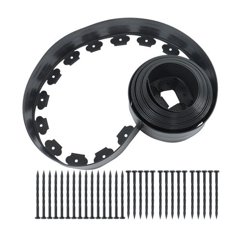 Solid Spare 1 Set No-Dig Garden Edge Lawn Border L-shaped Landscape Edging Border Kit 33 FT