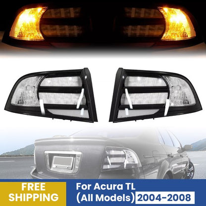 Solid Spare Rear Tail Light For 2004-2008 Acura TL Black Housing Clear Lens Halogen LH RH