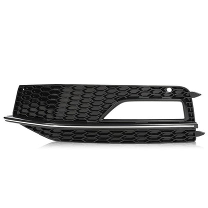Solid Spare Fit For 13-16 Audi A4 Quattro B9 S4 S-Line Bumper Fog Light Lamp Bezel Left
