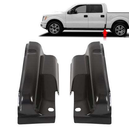 Solid Spare Rust Repair Cab Corners Panel Pair For 2009 2010-2014 Ford F150 4Door Crew Cab