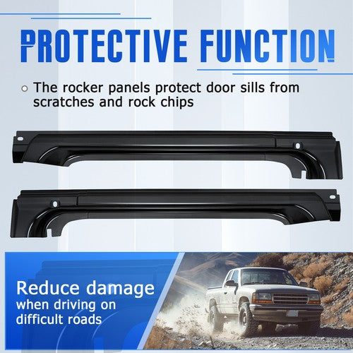 Solid Spare For 1997-2004 Dodge Dakota 2 door Extended / Club / Regular Cab Rocker Panels
