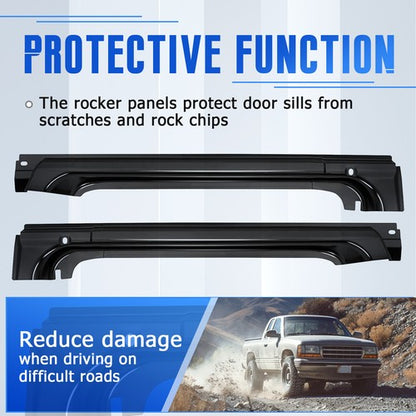 Solid Spare For 1997-2004 Dodge Dakota 2 door Extended / Club / Regular Cab Rocker Panels