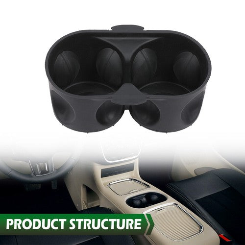Solid Spare Fit For 2011-2020 Grand Caravan/Town & Country Console Cup Holder Insert Black