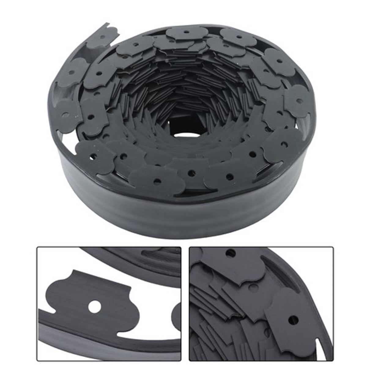 Solid Spare Garden Edging 60ft Landscape Edging with 60 Spikes for Lawn 2 Inch Tall US