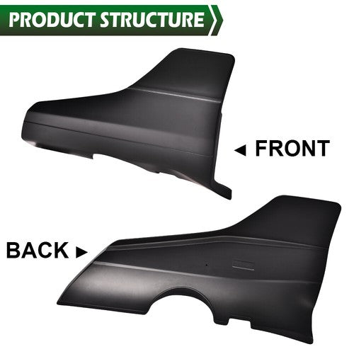 Solid Spare Fit For 2017-2021 Tesla Model 3 Side Skirt Panel Splitter Body Kit Matte Black