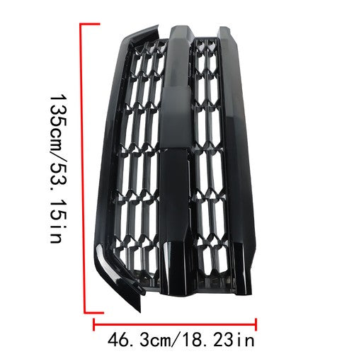Solid Spare For Chevrolet Silverado 1500 2016-2018 Upper Black Mesh Grille Bumper Assembly