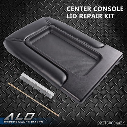 Solid Spare Center Console Lid Armrest Fit For 1999-2007 Avalanche Silverado Sierra Black