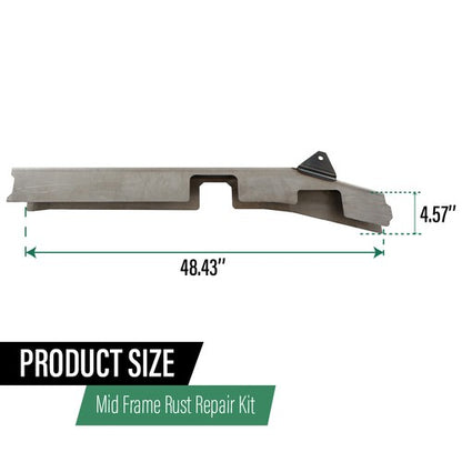 Solid Spare Mid Frame Rust Repair Kit Fit For 96-04 Toyota Tacoma Regular Cab Left & Right
