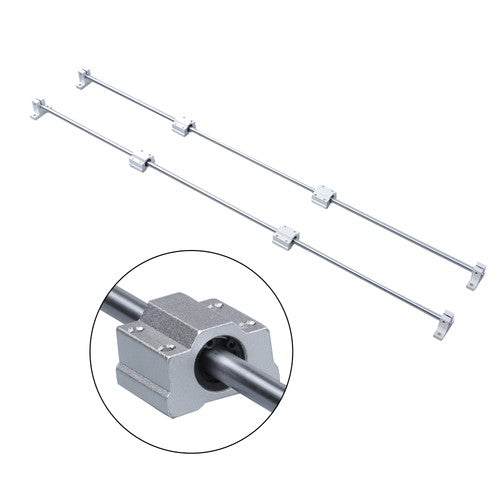 Solid Spare 2 Pcs 850mm Linear Motion Rail Guide with 4 PCS SCS8UU Bearings SK8 Rail Support